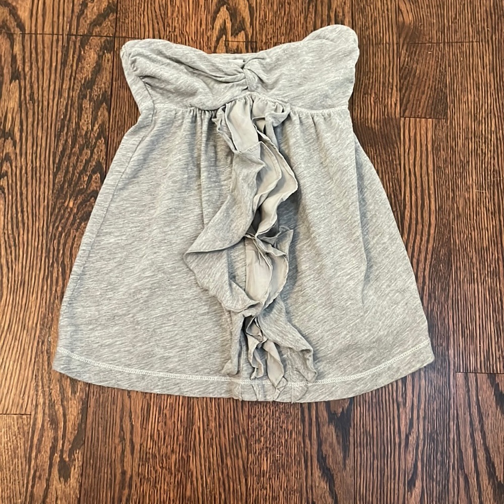 Gilly Hicks, size small, grey, strapless top